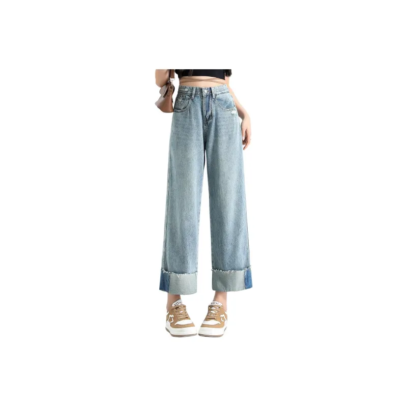 FAWENXIANGZI Jeans Women's Blue-0