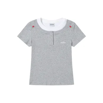 ISaluteU Set in Sleeve T Shirt Women's