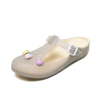 JSWEI Slip Resistant Massage Antibacterial Closed Toe Slippers Women's