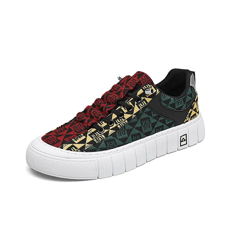 BINGO DUCK Coverage Mid Top Skateboard Shoes Men's-11