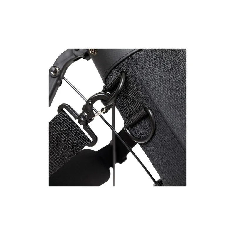 New Era Adjustable Strap Golf Bag Travel Storage Bag Unisex Black & Camel-3