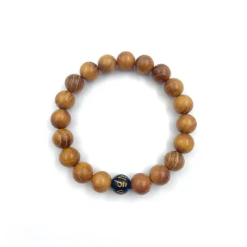 ERXI Golden Sandalwood Wooden Bracelets Unisex