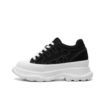 He Jinchang Anti Slip Wear Resistant Low Top Casual Shoes Women's Black