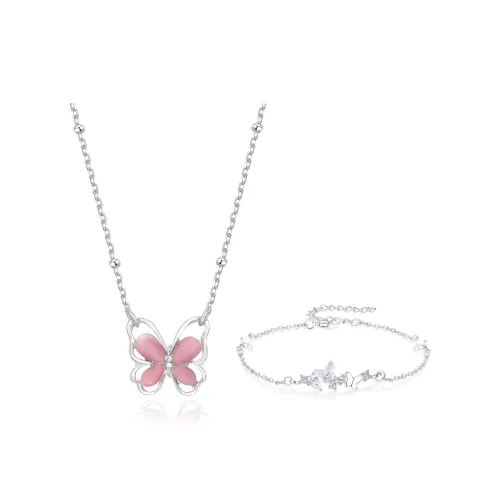 Master Kim Glass Cat Eye Necklaces Women's