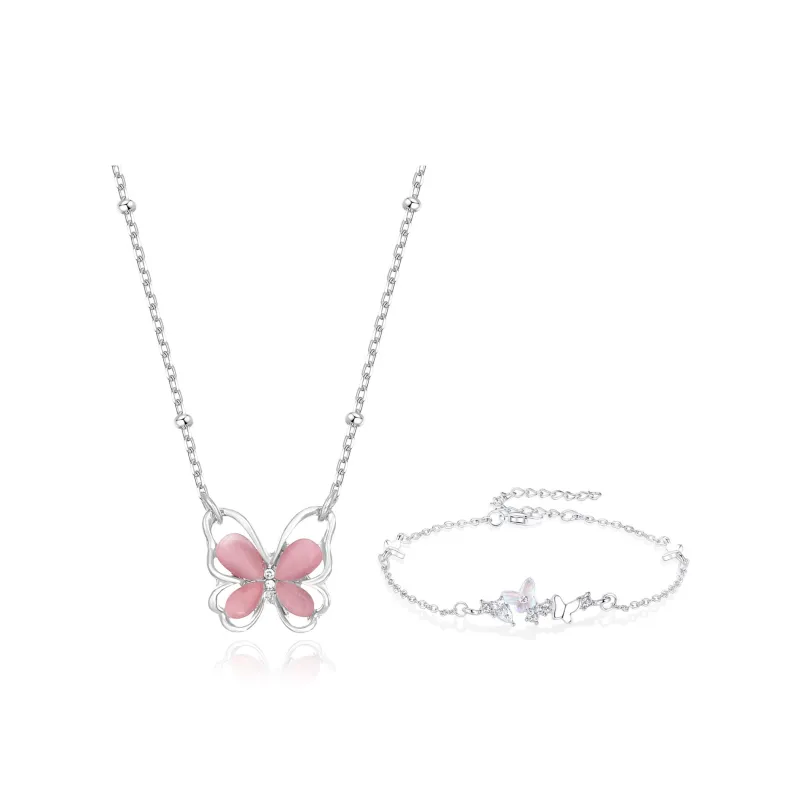 Master Kim Glass Cat Eye Necklaces Women's-0