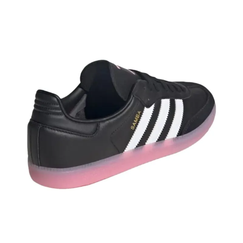 Adidas Originals Samba Low Top Skateboard Shoes Unisex Black Pink-3