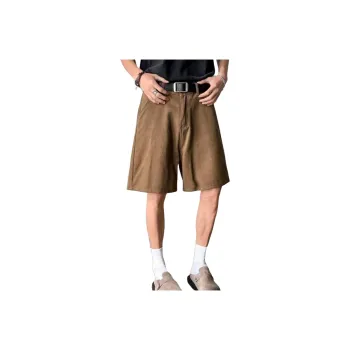 TELENT Denim Shorts Unisex Brown