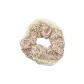 Seersucker Pattern Scrunchy 1 Pc (Pink)