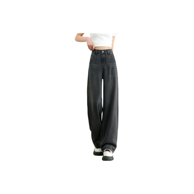 FAWENXIANGZI Jeans Women's Black-0