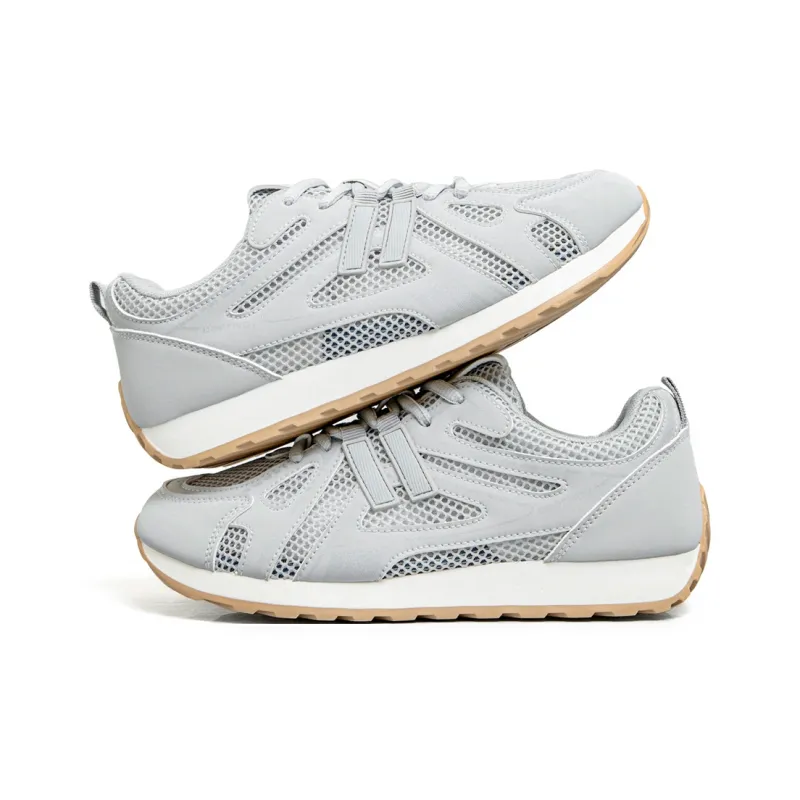 DEERWAY Anti Slip And Wear Resistant Height Increasing Low Top Casual Shoes Women's Gray-2