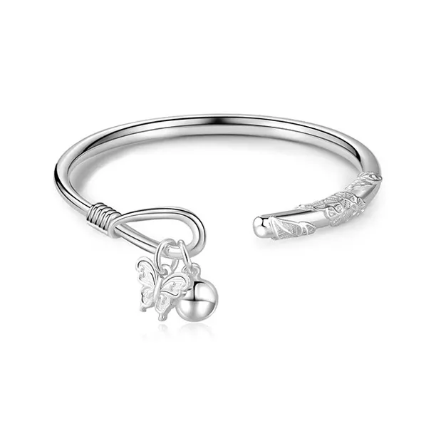 YUOFFICIAL S 999 Fine Silver Sterling Silver Bracelets Unisex-0