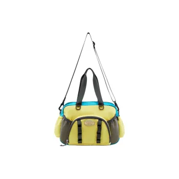 LiNing Takasha, Collaboration Nylon Shoulder Bag, Crossbody Bag, Handbag Women's Yellow & Green
