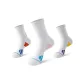 1 White Red, 1 White Blue, 1 White Purple
