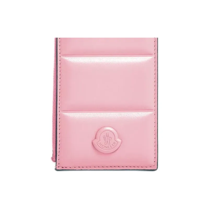 Moncler Leather Card Holder Regular Women's Pink-3