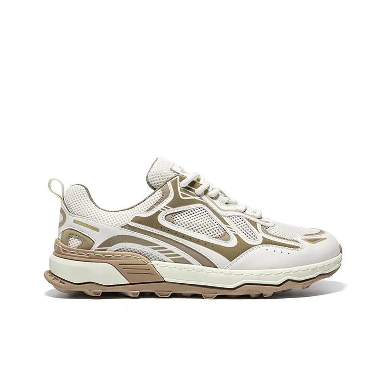 Hautton Jeans Lightweight And Breathable Low Top Casual Shoes Men's White Silver-7