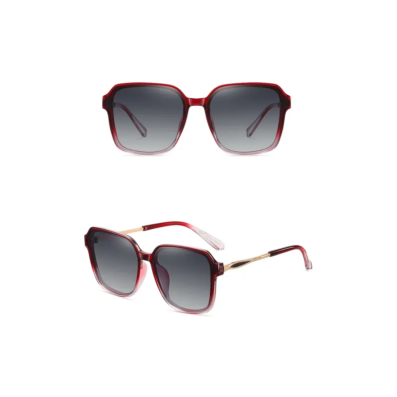 AAJF PC Metal Square Sunglasses Women's-4