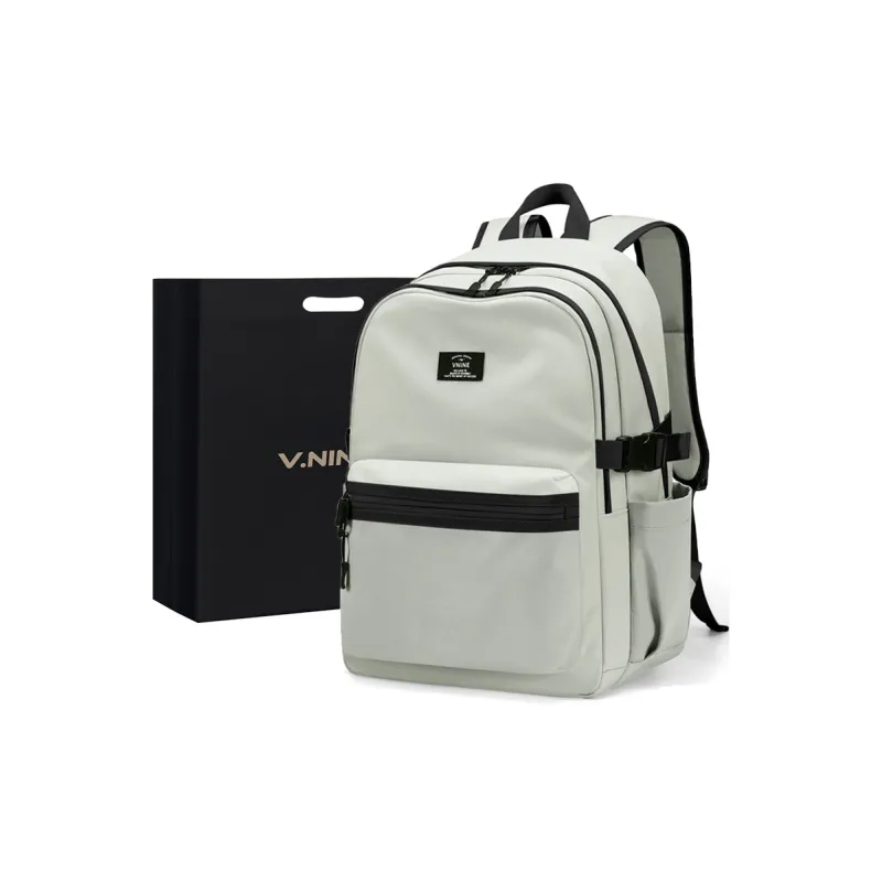 V.NINE Fabric Backpack Laptop Bag Graduation Travel Backpack Large Size Unisex Multicolor-0