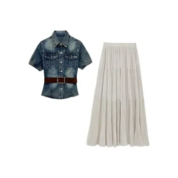 PLANE DRIFT Two Piece Skirt Sets Women's
