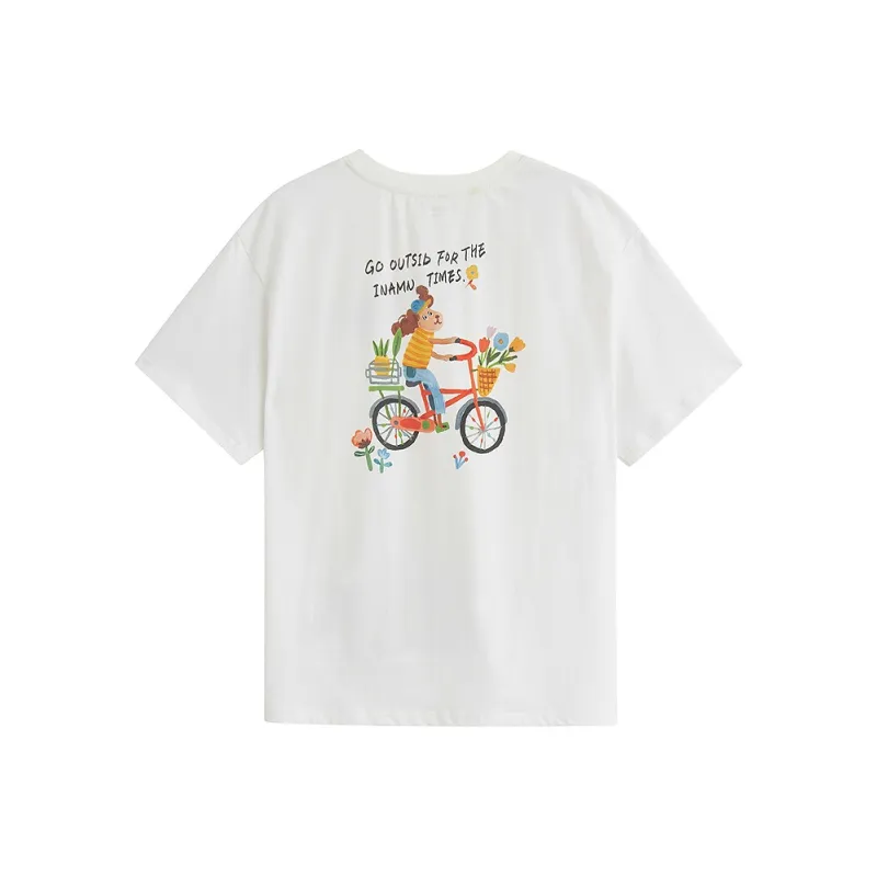 Inman T Shirts Women's Pearl White-1