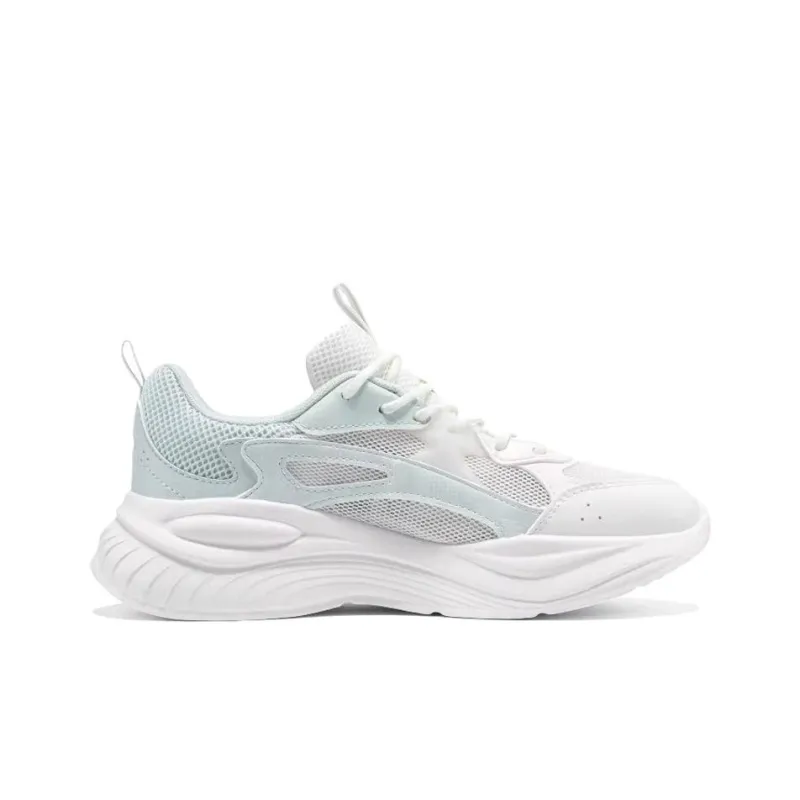 361° Life Collection Anti Slip Wear Resistant Low Top Casual Running Shoes Women's White Green-1