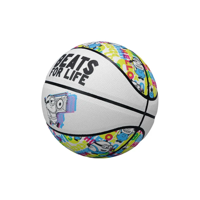 SIPAKESPORT x MINIONS PU Basketball BFL Neon Multicolor Size 7 Street Unisex-3