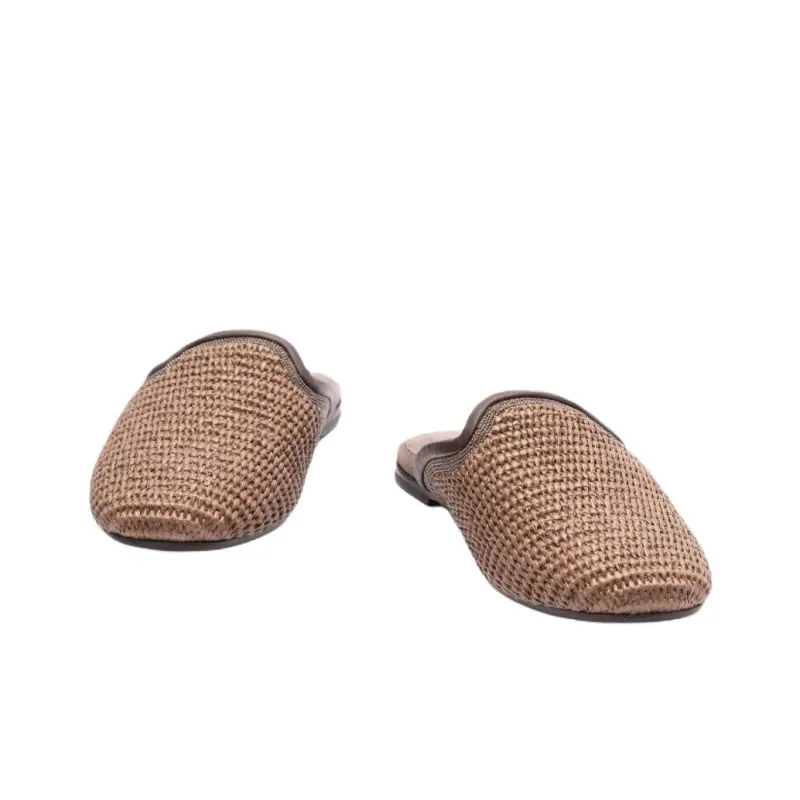 Brunello Cucinelli Woven Slippers Women's-2