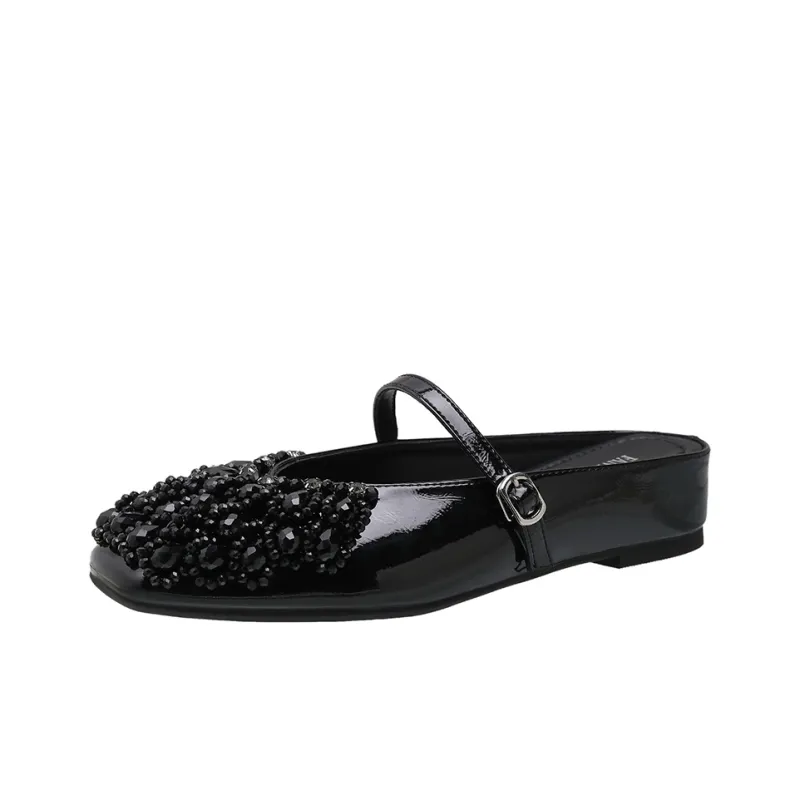Lan Miao Abrasion Resistant Slip Resistant Closed Toe Slippers Women's-10