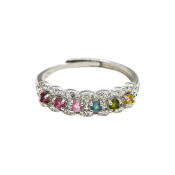 Andaozi Natural Tourmaline Rings Women's