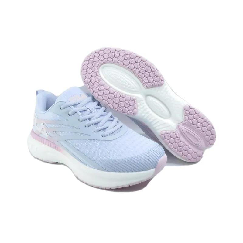 FILA Streamline Anti Slip Wear Resistant Low Top Casual Running Shoes Women's Light Blue-3