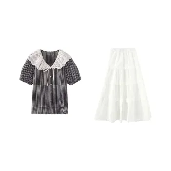 PLANE DRIFT Two Piece Skirt Sets Women's