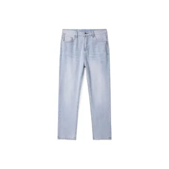 SNOW FLYING Jeans Unisex White Stone