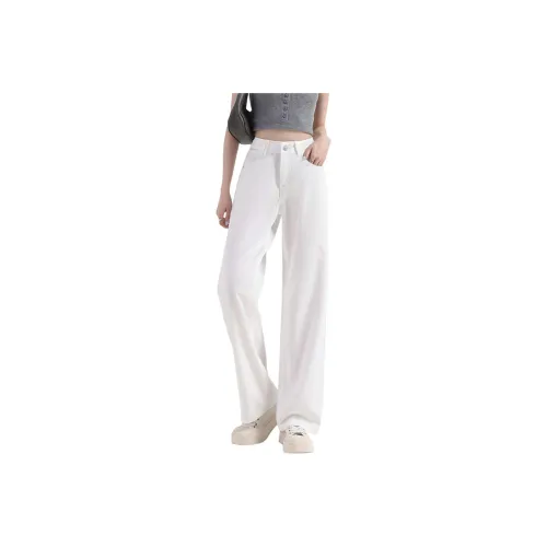FAWENXIANGZI Jeans Women's White