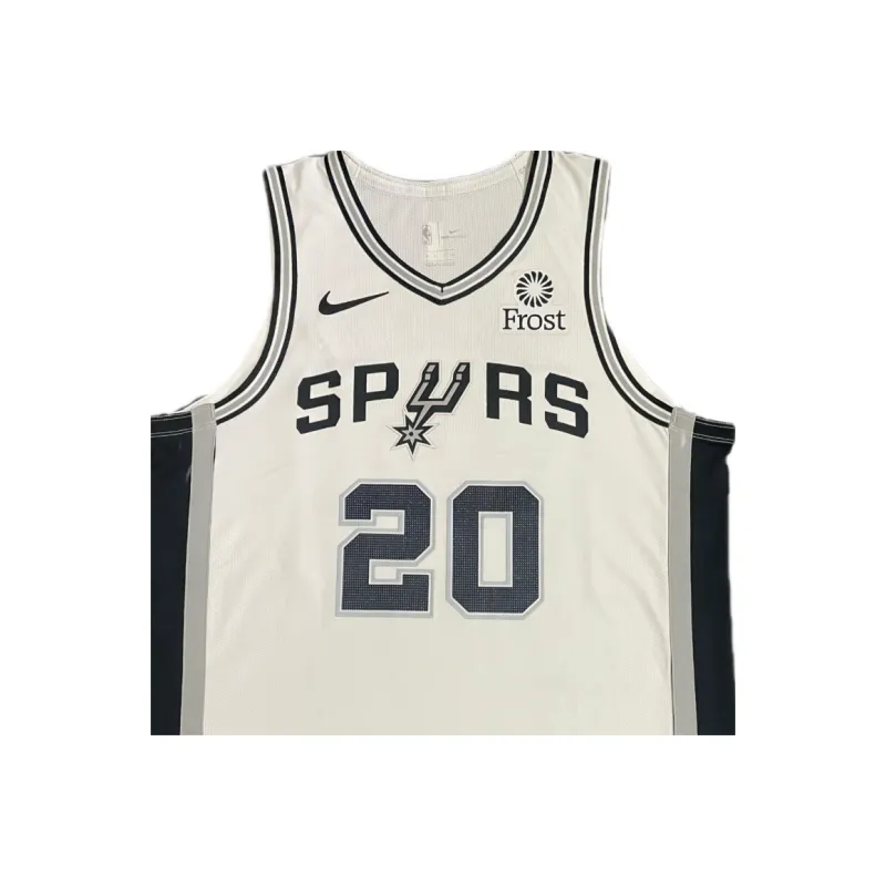 Nike x NBA Spurs Team Basketball Jersey Men's White-2