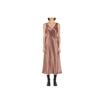 MaxMara Sleeveless Dress Women's Red Brown
