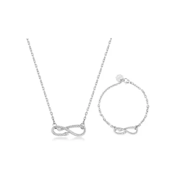 BROSWAY Titanium Steel Necklaces Women's Silver