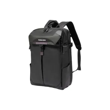 Tonlion Nylon Fabric Backpack Regular Unisex Black