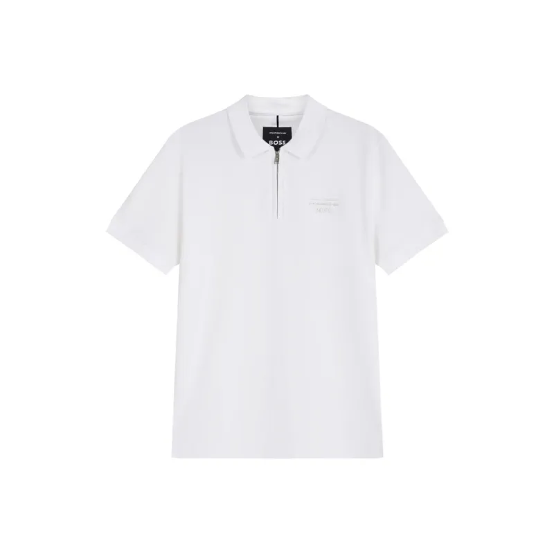 HUGO BOSS X Porsche Rubberized logo Polo Shirt-0