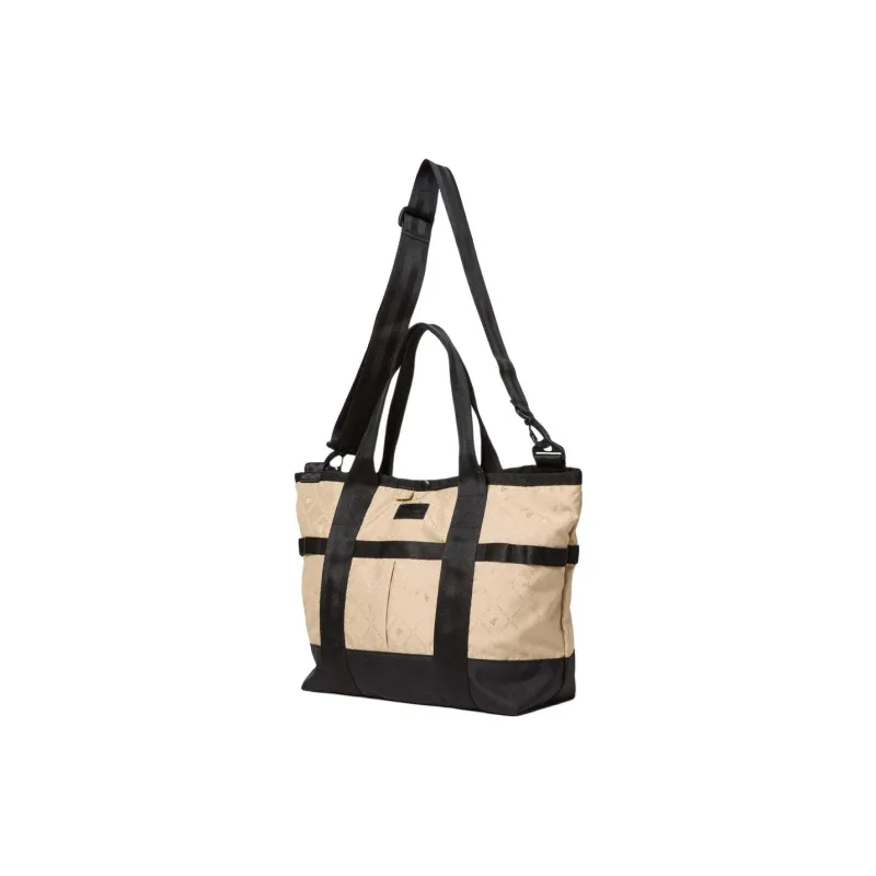 New Era Polyester Tote Bag, Shopping Bag, Shoulder Bag, Handbag Unisex Beige & Black-2