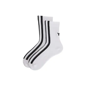 Y 3 Mid Calf Socks Unisex 1 Pack White