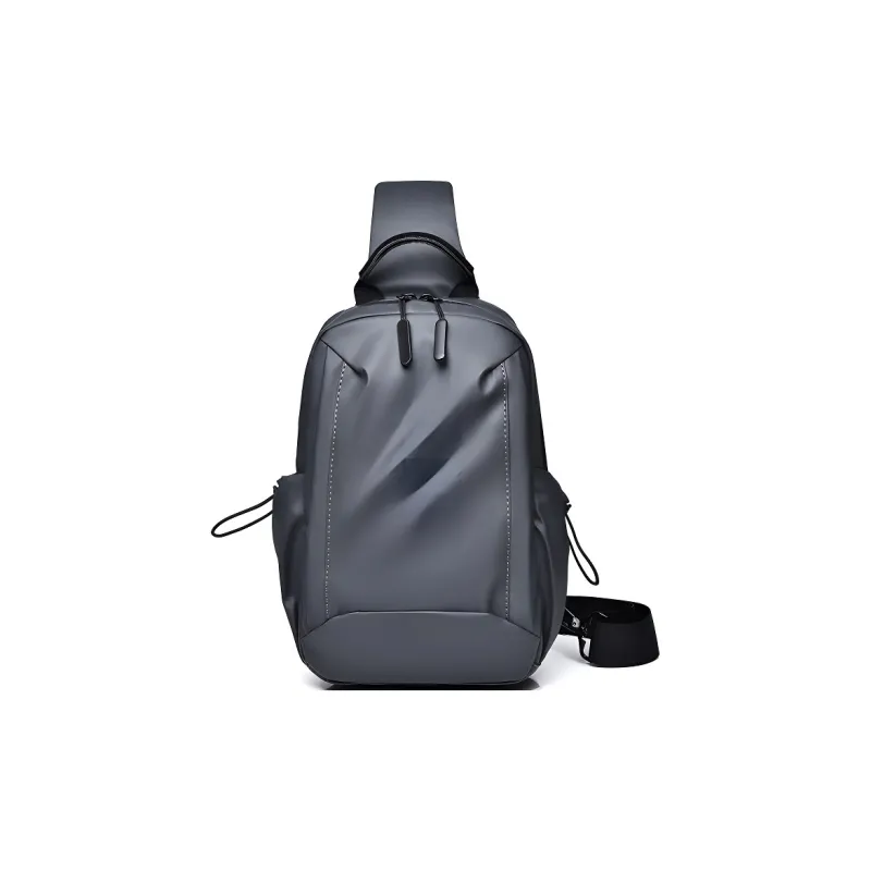 Techson Oxford Sling Bag Unisex Black/Blue/Gray-0