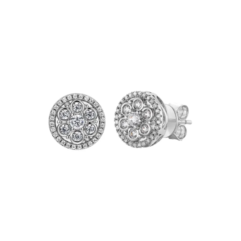 ICEGIANT 925 Sterling Silver Stud Earrings Unisex-4