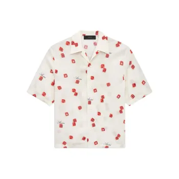 AMIRI Decorative Printed Short Sleeved Shirt