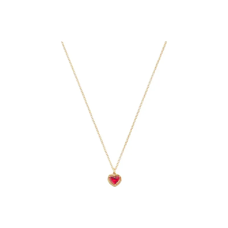 COACH Brass Plated, Glass, Cubic Zircon, Crystal Necklaces Women's Gold-1