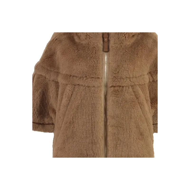 MaxMara Zip Up Half Sleeved Poncho-2