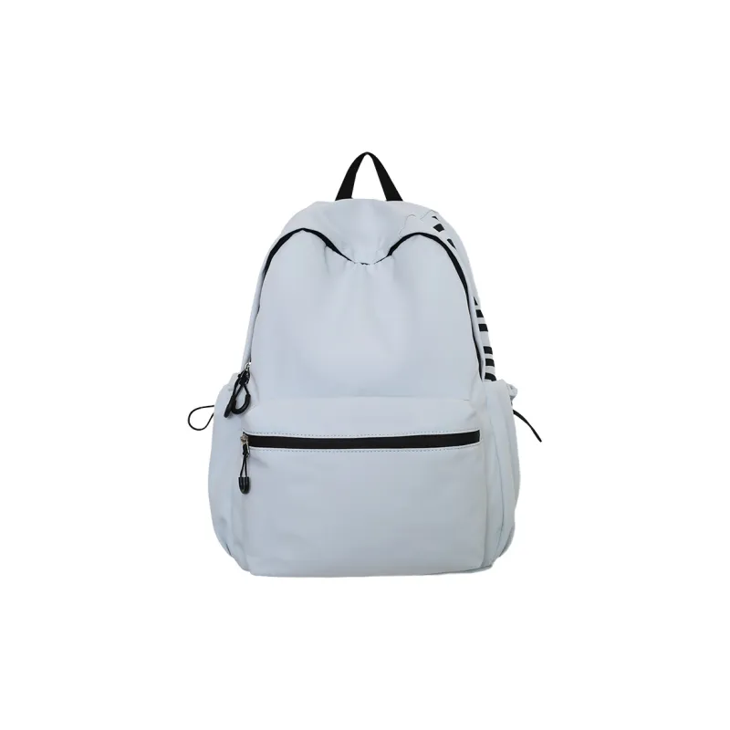 AIBAG Nylon Backpack Unisex White/Black/Blue/Pink-9