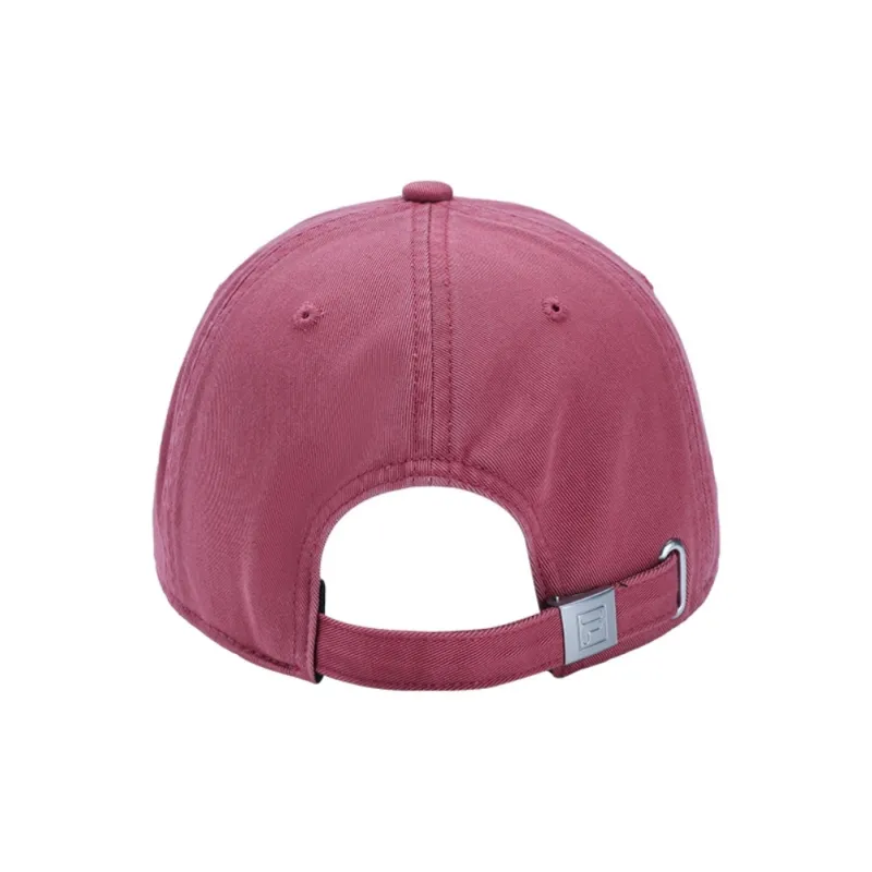 FILA ORIGINALE Cotton Baseball Caps Unisex Rock Rose Red-2