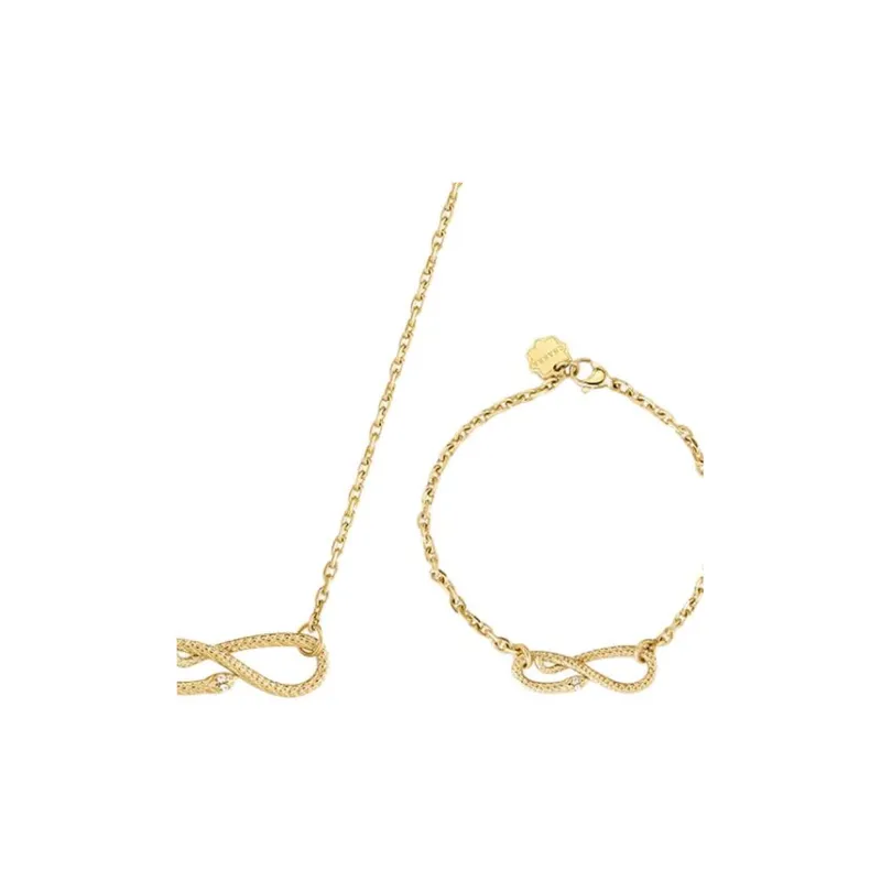 BROSWAY Titanium Steel Necklaces Women's Gold-1