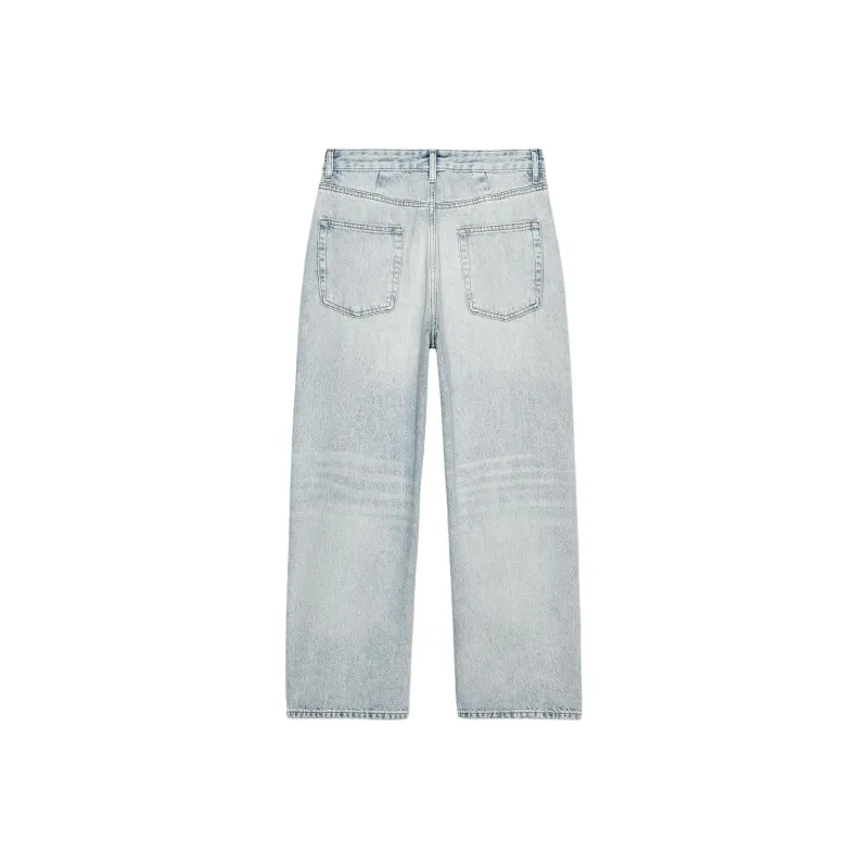 ZARA ZW Series Jeans Women's Washed Blue-1