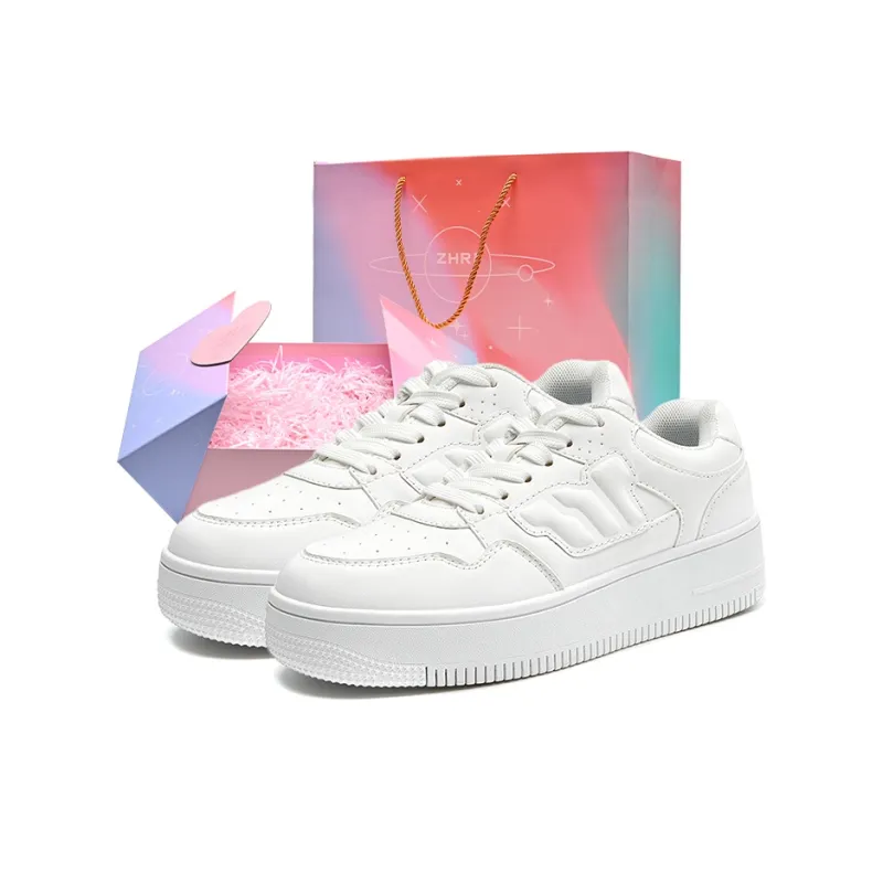 ZHR Anti Slip Wear Resistant Low Top Skateboard Shoes Unisex Gift Box Set-0