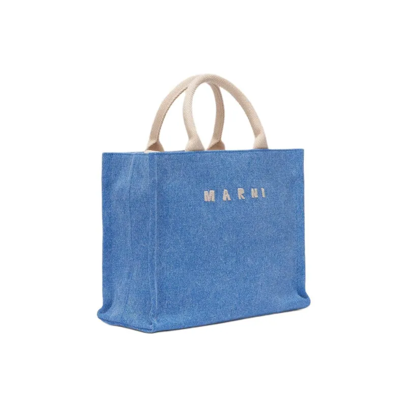 MARNI Fabric Handbag Trumpets Women's Blue-1